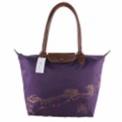Sac Pliage Longchamp Paris soldes pas cher Grande Muraille Violet
